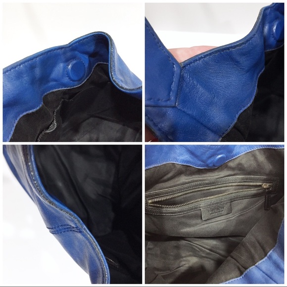 ❤️SOLD❤️Givenchy Blue Lambskin Leather Tinhan Hobo Bag - Picture 11 of 13